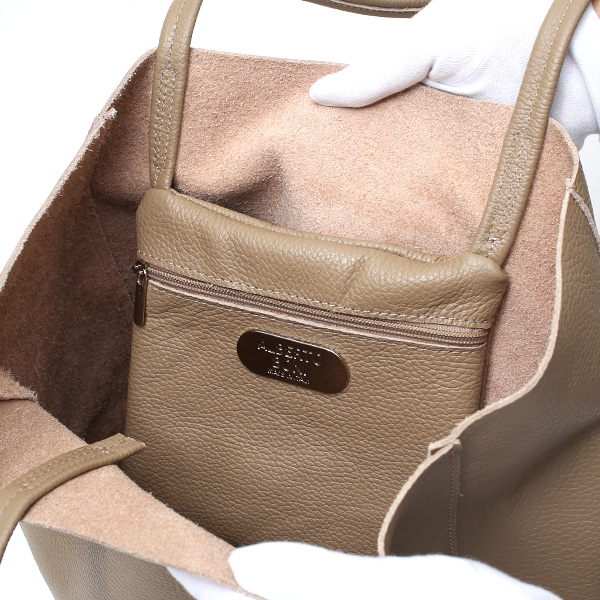  トートバッグ メンズ 縦型 a4 イタリア製 レザー 牛革 シンプル 軽量 無地 タウンユース ベージュ 肌色 レディース 本革 柔らかい 手提げ おしゃれ 通勤 通学 ブランド カバン アルベルトボニー(ALBERTO BONI)