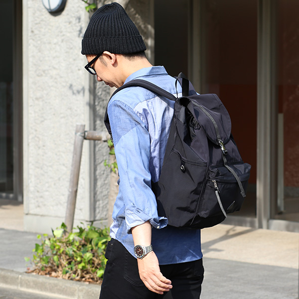  ANONYM CRAFTSMAN DESIGN 日本製 バックパック メンズ レディース 66Hybrid生地 ブラック 黒 黒色 リュックサック デイパック リュック ブランド ナイロン おしゃれ 可愛い 高級 大人 通学 旅行