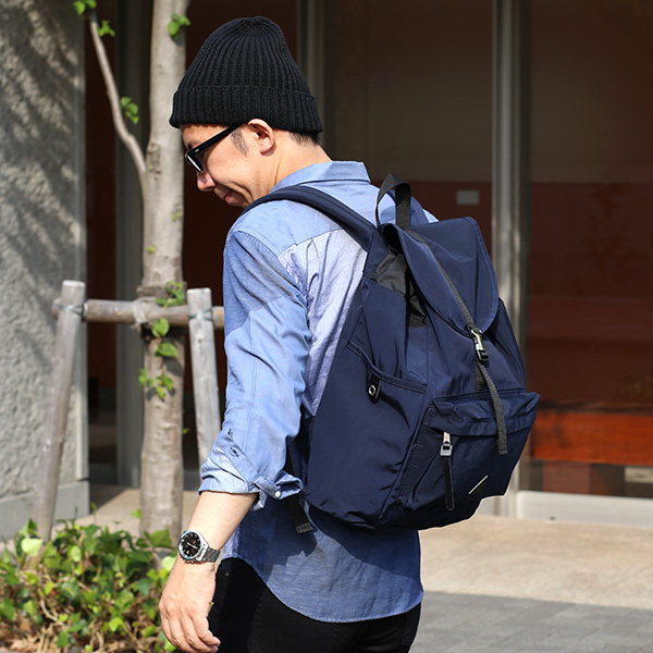  ANONYM CRAFTSMAN DESIGN 日本製 バックパック メンズ レディース 66Hybrid生地 ブルー ネイビー 青色 リュックサック デイパック リュック ブランド ナイロン おしゃれ 可愛い 高級 大人 通学 旅行