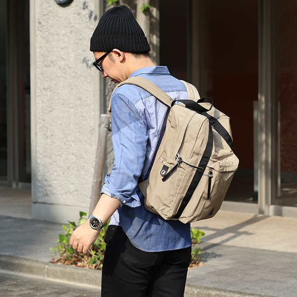  ANONYM CRAFTSMAN DESIGN 12H DAYPACK 66Hybrid生地 メンズ レディース リュックサック ベージュ 肌色 ブランド デイパック バックパック 日本製 アノニムクラフツマンデザイン