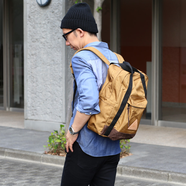  ANONYM CRAFTSMAN DESIGN セルスパンナイロン バックパック メンズ レディース ブラウン 茶 茶色 日本製 リュック ブランド ナイロン リュックサック デイパック おしゃれ 可愛い 高級 大人 通学 旅行 日帰り アノニムクラフツマンデザイン