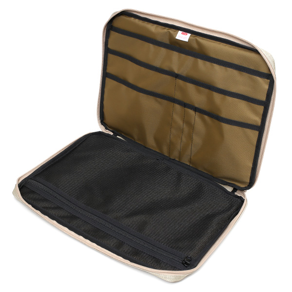 ANONYM CRAFTSMAN DESIGN セルスパンナイロンドキュメントケース クラッチバッグ ホワイト 白色 13インチ ノート パソコン PC A4 メンズ レディース バッグインバッグ ビジネス