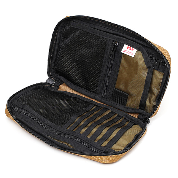  ANONYM CRAFTSMAN DESIGN セルスパンナイロン トリップケース クラッチバッグ ブラウン 茶 茶色 バッグインバッグ メンズ レディース 日本製 ブランド ナイロン おしゃれ 可愛い パスポートケース パスポート 高級 大人 旅行