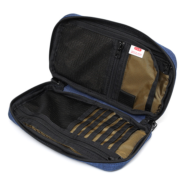  ANONYM CRAFTSMAN DESIGN セルスパンナイロン トリップケース クラッチバッグ ブルー ネイビー 青色 バッグインバッグ メンズ レディース 日本製 ブランド ナイロン おしゃれ 可愛い パスポートケース パスポート 高級 大人 旅行