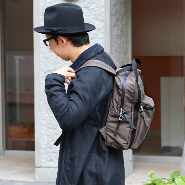 リュックサック デイパック バックパック メンズ レディース ブランド 日本製 ナイロン 軽い グレー グレイ 灰色 通学 マザーズバッグ おしゃれ 6H DAYPACK アノニムクラフツマンデザイン(ANONYM CRAFTSMAN DESIGN)