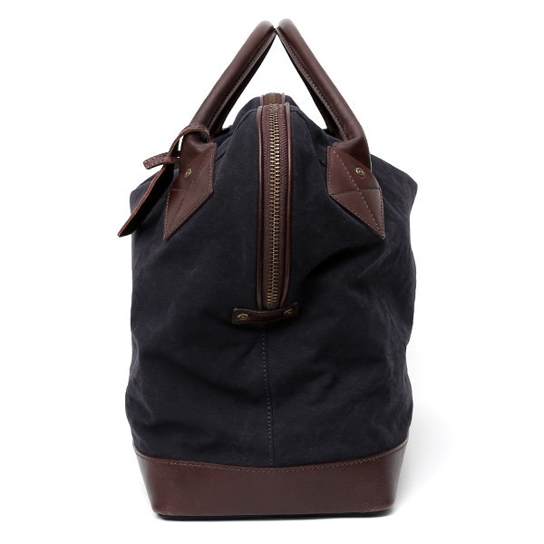 ボストンバッグ メンズ ブルー ネイビー 青色 帆布 カバン 本革 旅行 鞄 レザー キャンバス レディース バッグ 大きい 大型 2泊 ボーデッサン(BEAU DESSIN)