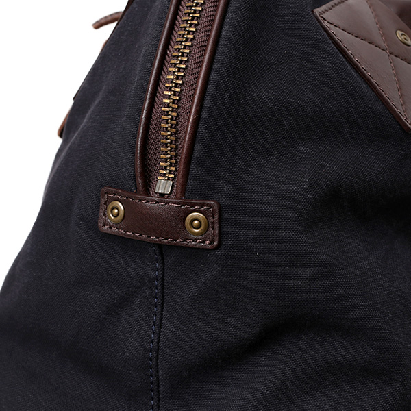 ボストンバッグ メンズ ブルー ネイビー 青色 帆布 カバン 本革 旅行 鞄 レザー キャンバス レディース バッグ 大きい 大型 2泊 ボーデッサン(BEAU DESSIN)