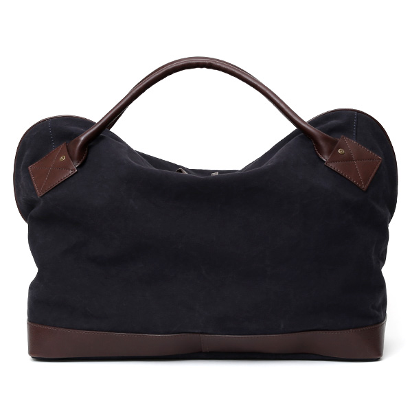 ボストンバッグ メンズ ブルー ネイビー 青色 帆布 カバン 本革 旅行 鞄 レザー キャンバス レディース バッグ 大きい 大型 2泊 ボーデッサン(BEAU DESSIN)