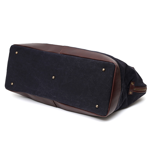 ボストンバッグ メンズ ブルー ネイビー 青色 帆布 カバン 本革 旅行 鞄 レザー キャンバス レディース バッグ 大きい 大型 2泊 ボーデッサン(BEAU DESSIN)