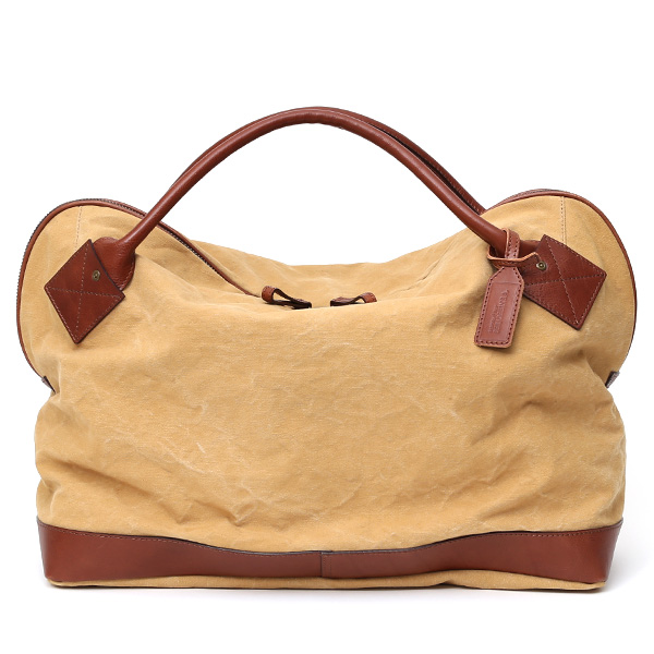 【1月中旬頃入荷予定】ボーデッサン(BEAU DESSIN) キャンバス ボストンバッグ ベージュ