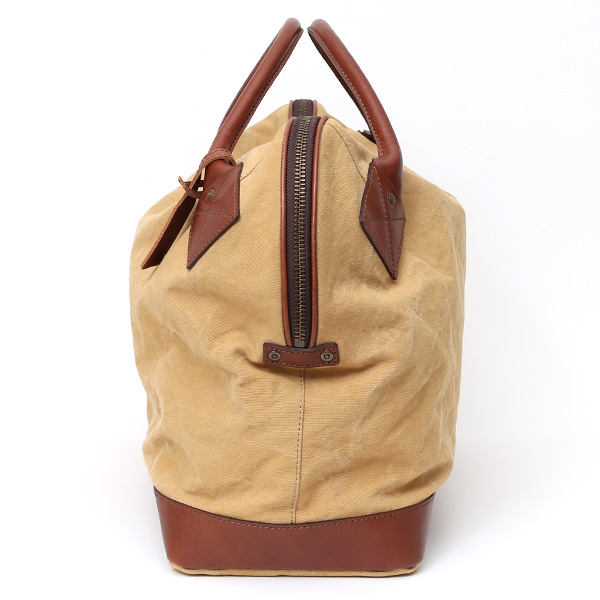  ボストンバッグ メンズ ベージュ 肌色 帆布 カバン 本革 旅行 鞄 レザー キャンバス レディース バッグ 大きい 大型 2泊 ボーデッサン(BEAU DESSIN)