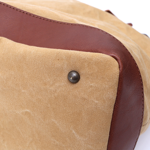  ボストンバッグ メンズ ベージュ 肌色 帆布 カバン 本革 旅行 鞄 レザー キャンバス レディース バッグ 大きい 大型 2泊 ボーデッサン(BEAU DESSIN)