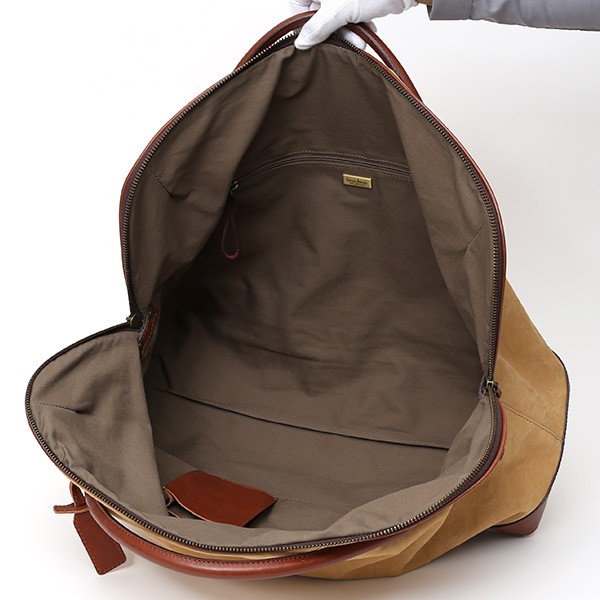  ボストンバッグ メンズ ベージュ 肌色 帆布 カバン 本革 旅行 鞄 レザー キャンバス レディース バッグ 大きい 大型 2泊 ボーデッサン(BEAU DESSIN)