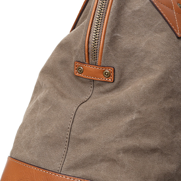  ボストンバッグ メンズ グリーン 緑色 帆布 カバン 本革 旅行 鞄 レザー キャンバス レディース バッグ 大きい 大型 2泊 ボーデッサン(BEAU DESSIN)