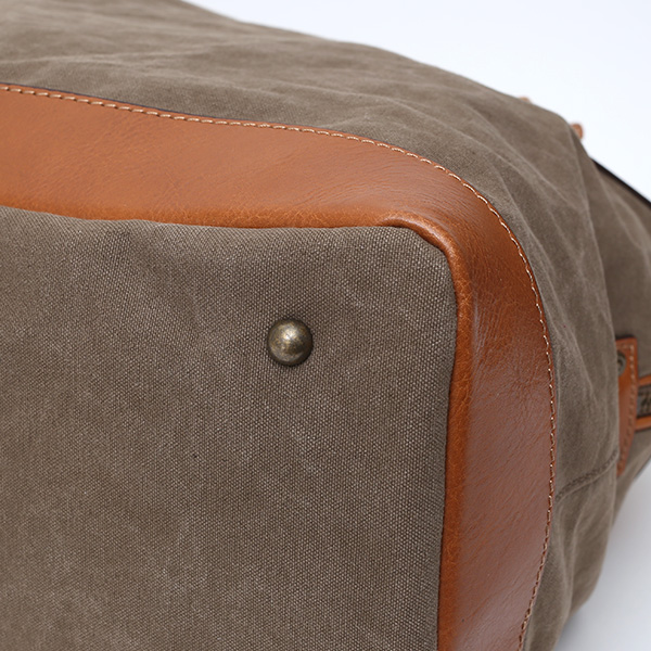  ボストンバッグ メンズ グリーン 緑色 帆布 カバン 本革 旅行 鞄 レザー キャンバス レディース バッグ 大きい 大型 2泊 ボーデッサン(BEAU DESSIN)