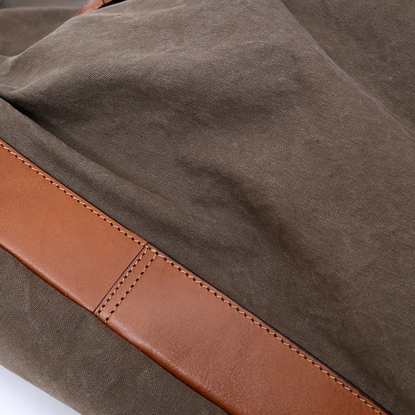  ボストンバッグ メンズ グリーン 緑色 帆布 カバン 本革 旅行 鞄 レザー キャンバス レディース バッグ 大きい 大型 2泊 ボーデッサン(BEAU DESSIN)