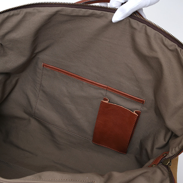  ボストンバッグ メンズ グリーン 緑色 帆布 カバン 本革 旅行 鞄 レザー キャンバス レディース バッグ 大きい 大型 2泊 ボーデッサン(BEAU DESSIN)