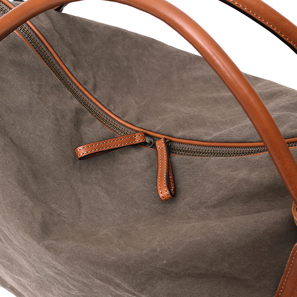  ボストンバッグ メンズ グリーン 緑色 帆布 カバン 本革 旅行 鞄 レザー キャンバス レディース バッグ 大きい 大型 2泊 ボーデッサン(BEAU DESSIN)