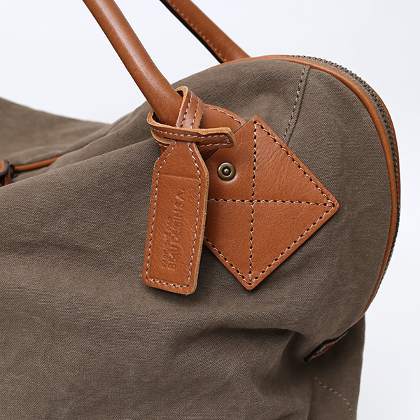  ボストンバッグ メンズ グリーン 緑色 帆布 カバン 本革 旅行 鞄 レザー キャンバス レディース バッグ 大きい 大型 2泊 ボーデッサン(BEAU DESSIN)