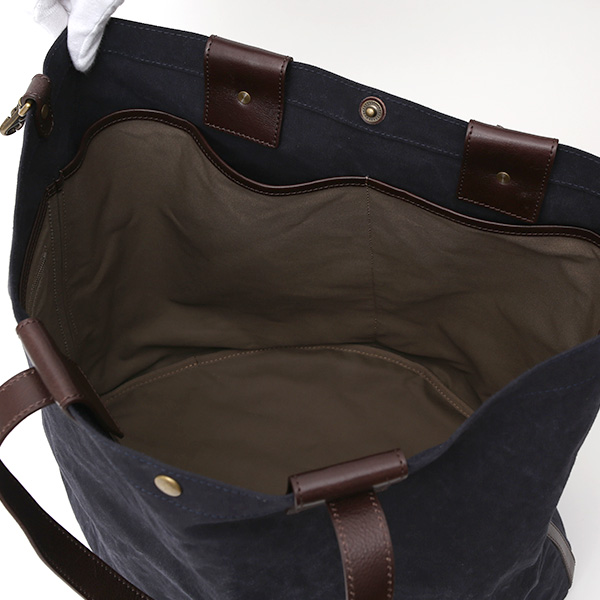  トートバッグ メンズ ブルー ネイビー 青色 本革 カバン レディース キャンバス 帆布 大きめ バッグ かわいい レザー 旅行 鞄 ボーデッサン(BEAU DESSIN)