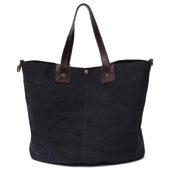  トートバッグ メンズ ブルー ネイビー 青色 本革 カバン レディース キャンバス 帆布 大きめ バッグ かわいい レザー 旅行 鞄 ボーデッサン(BEAU DESSIN)