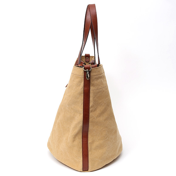  トートバッグ メンズ ベージュ 肌色 本革 カバン レディース キャンバス 帆布 大きめ バッグ かわいい レザー 旅行 鞄 ボーデッサン(BEAU DESSIN)