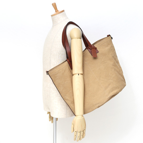  トートバッグ メンズ ベージュ 肌色 本革 カバン レディース キャンバス 帆布 大きめ バッグ かわいい レザー 旅行 鞄 ボーデッサン(BEAU DESSIN)