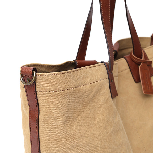  トートバッグ メンズ ベージュ 肌色 本革 カバン レディース キャンバス 帆布 大きめ バッグ かわいい レザー 旅行 鞄 ボーデッサン(BEAU DESSIN)