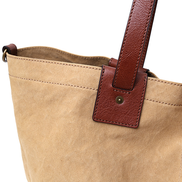  トートバッグ メンズ ベージュ 肌色 本革 カバン レディース キャンバス 帆布 大きめ バッグ かわいい レザー 旅行 鞄 ボーデッサン(BEAU DESSIN)