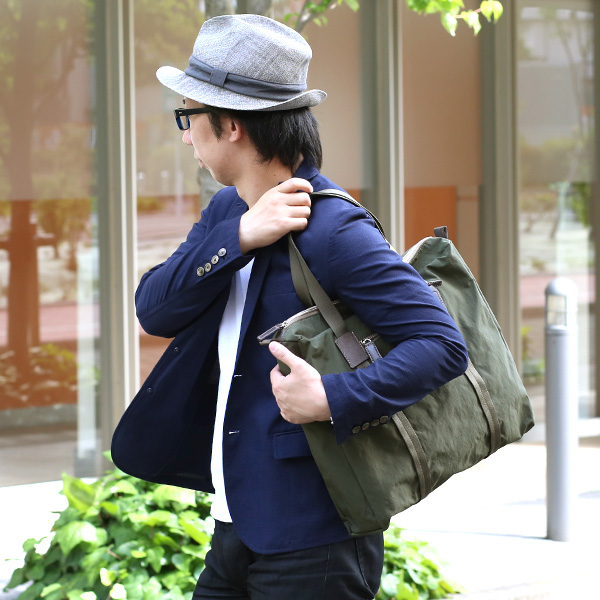  トートバッグ グリーン 緑色 メンズ ナイロン カバン 防水 レディース おしゃれ かわいい 鞄 アウトドア ボーデッサン(BEAU DESSIN)