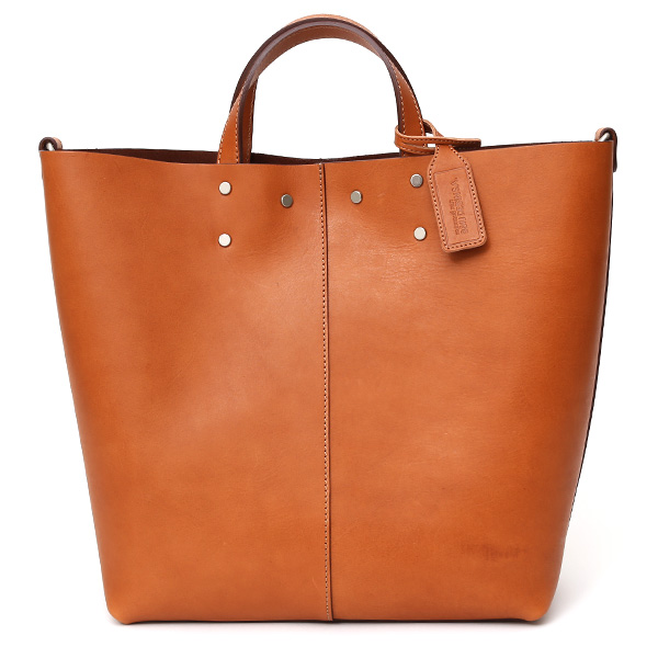 ボーデッサン(BEAU DESSIN) レザー トートバッグ キャメル