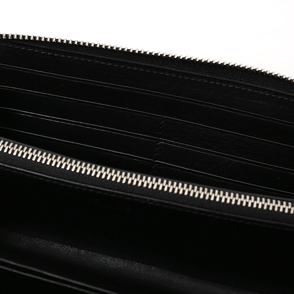  長財布 メンズ 本革 ラウンドファスナー ブラック 黒 黒色 財布 レザー 日本製 レディース 大容量 サイフ 小銭入れあり ボーデッサン(BEAU DESSIN)