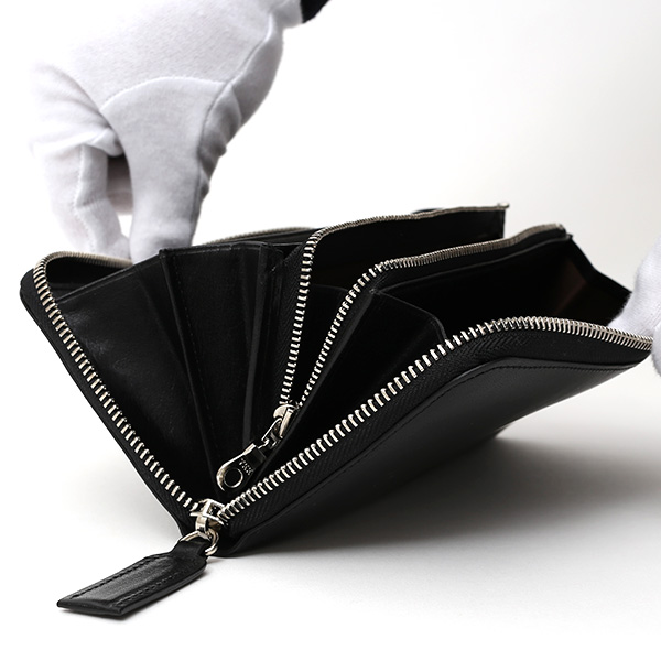  長財布 メンズ 本革 ラウンドファスナー ブラック 黒 黒色 財布 レザー 日本製 レディース 大容量 サイフ 小銭入れあり ボーデッサン(BEAU DESSIN)