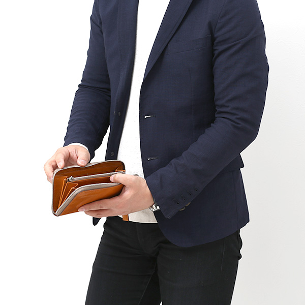  長財布 メンズ 本革 ラウンドファスナー キャメル ブラウン 茶 茶色 財布 レザー 日本製 レディース 大容量 サイフ 小銭入れあり ボーデッサン(BEAU DESSIN)