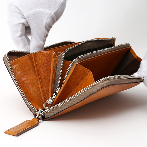  長財布 メンズ 本革 ラウンドファスナー キャメル ブラウン 茶 茶色 財布 レザー 日本製 レディース 大容量 サイフ 小銭入れあり ボーデッサン(BEAU DESSIN)