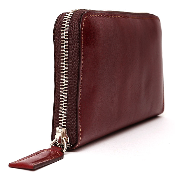  長財布 メンズ 本革 ラウンドファスナー レッド ワイン 赤色 財布 レザー 日本製 レディース 大容量 サイフ 小銭入れあり ボーデッサン(BEAU DESSIN)