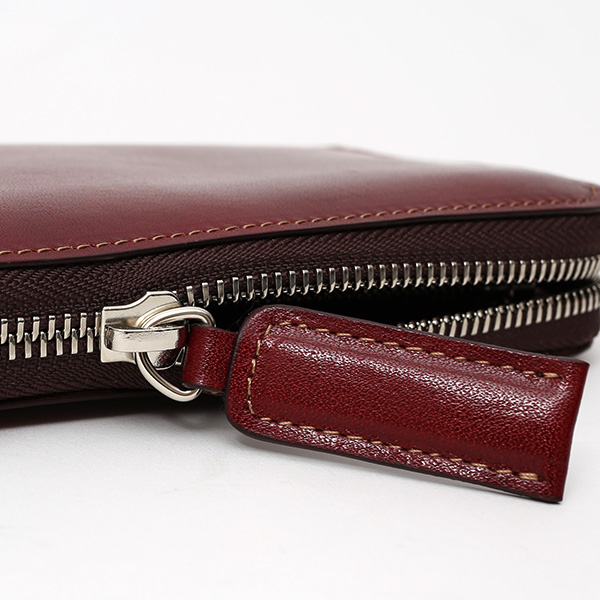  長財布 メンズ 本革 ラウンドファスナー レッド ワイン 赤色 財布 レザー 日本製 レディース 大容量 サイフ 小銭入れあり ボーデッサン(BEAU DESSIN)