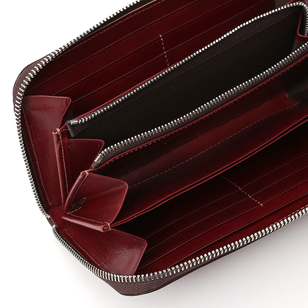  長財布 メンズ 本革 ラウンドファスナー レッド ワイン 赤色 財布 レザー 日本製 レディース 大容量 サイフ 小銭入れあり ボーデッサン(BEAU DESSIN)