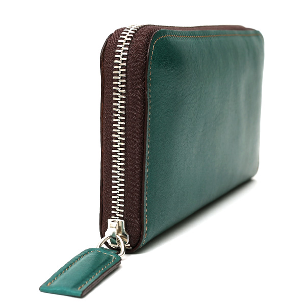 長財布 メンズ 本革 ラウンドファスナー グリーン 緑色 財布 レザー 日本製 レディース 大容量 サイフ 小銭入れあり ボーデッサン(BEAU DESSIN)