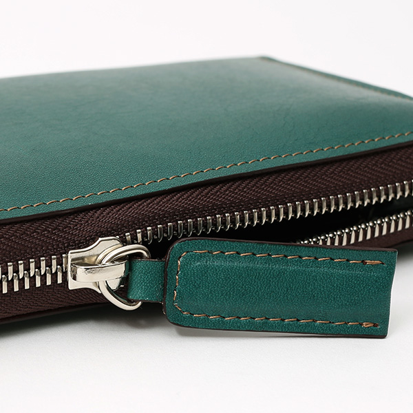 長財布 メンズ 本革 ラウンドファスナー グリーン 緑色 財布 レザー 日本製 レディース 大容量 サイフ 小銭入れあり ボーデッサン(BEAU DESSIN)