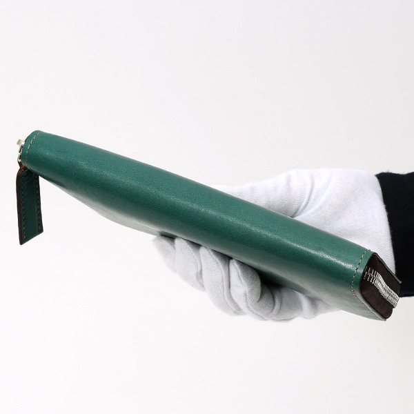 長財布 メンズ 本革 ラウンドファスナー グリーン 緑色 財布 レザー 日本製 レディース 大容量 サイフ 小銭入れあり ボーデッサン(BEAU DESSIN)