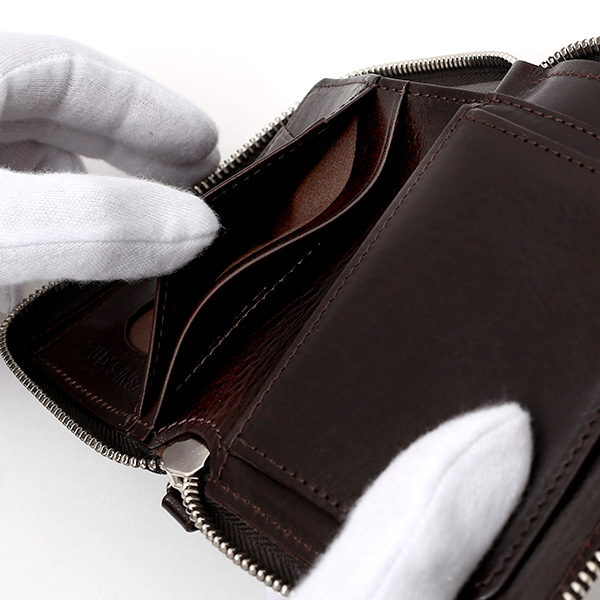  二つ折り 財布 メンズ 本革 レザー ブラック 黒 黒色 日本製 サイフ レディース 大容量 財布 小銭入れあり かわいい ボーデッサン(BEAU DESSIN)