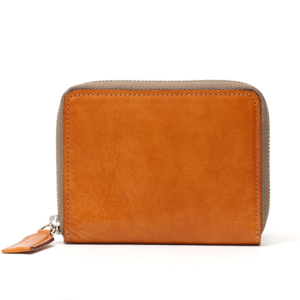 ボーデッサン(BEAU DESSIN) レザー ウォレット 二つ折り財布 キャメル