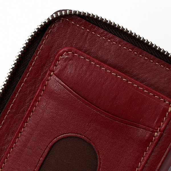  二つ折り 財布 メンズ 本革 レザー レッド ワイン 赤色 日本製 サイフ レディース 大容量 財布 小銭入れあり かわいい ボーデッサン(BEAU DESSIN)