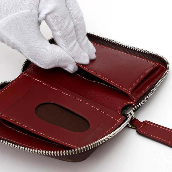  二つ折り 財布 メンズ 本革 レザー レッド ワイン 赤色 日本製 サイフ レディース 大容量 財布 小銭入れあり かわいい ボーデッサン(BEAU DESSIN)