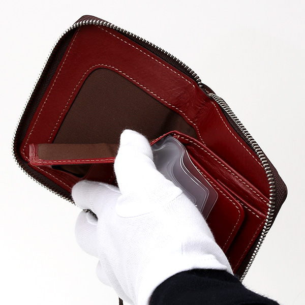  二つ折り 財布 メンズ 本革 レザー レッド ワイン 赤色 日本製 サイフ レディース 大容量 財布 小銭入れあり かわいい ボーデッサン(BEAU DESSIN)