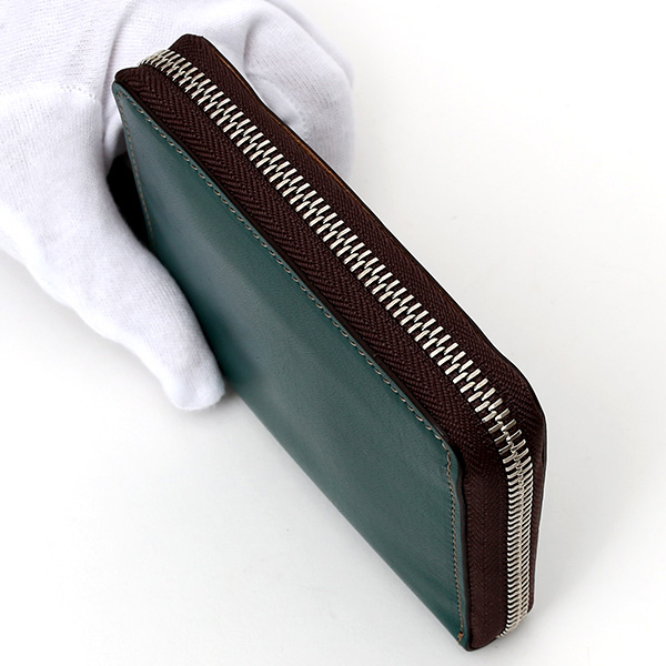  二つ折り 財布 メンズ 本革 レザー グリーン 緑色 日本製 サイフ レディース 大容量 財布 小銭入れあり かわいい ボーデッサン(BEAU DESSIN)