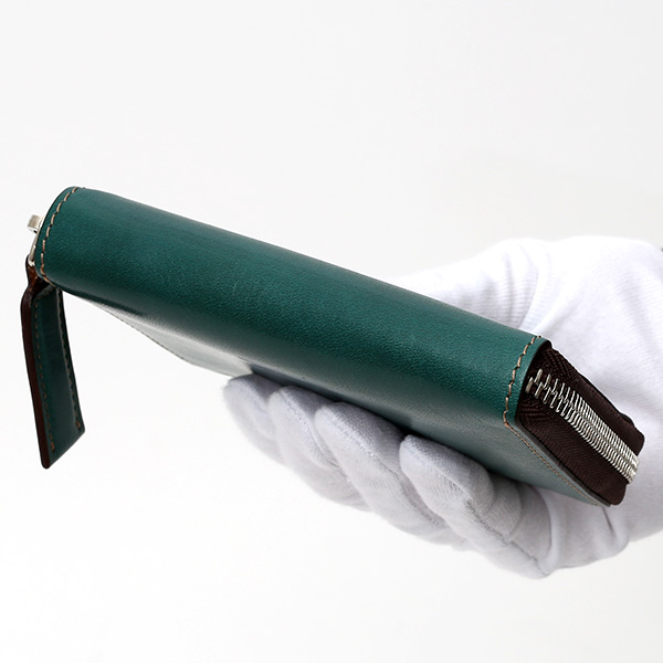  二つ折り 財布 メンズ 本革 レザー グリーン 緑色 日本製 サイフ レディース 大容量 財布 小銭入れあり かわいい ボーデッサン(BEAU DESSIN)