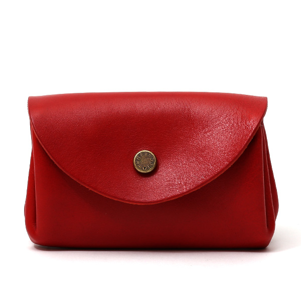 【2～4営業日内に発送】ボーデッサン(BEAU DESSIN) レザー コインケース 小銭入れ レッド