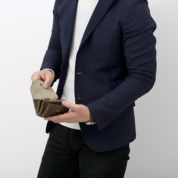  小銭入れ メンズ コインケース  グリーン 緑色 本革 レザー 財布 日本製 レディース かわいい サイフ 大容量 大きい ボーデッサン(BEAU DESSIN)